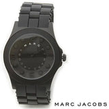 Marc Jacobs Pelly Black Dial Black Rubber Strap Watch for Women - MBM2510