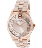 Marc Jacobs Henry Gold Skeleton Dial Rose Gold Stainless Steel Strap Watch for Women - MBM3264
