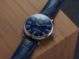 Tissot Carson Premium Powermatic 80 Automatic Blue Dial Blue Leather Strap Watch For Men - T122.407.16.043.00