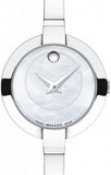 Movado Bela Mother of Pearl Dial Silver Steel Strap Watch For Women - 0606616