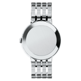 Movado Esperanza 39mm Black Dial Silver Steel Strap Watch For Men - 0607057