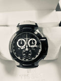 Tissot T Race Chronograph Black Dial White Rubber Strap Watch for Men - T048.417.27.057.05