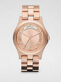 Marc Jacobs Baby Dave Rose Gold Dial Rose Gold Stainless Steel Strap Watch for Women - MBM3235