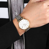 Longines Presence 38.5mm Automatic White Dial Two Tone Steel Strap Watch for Men - L4.921.2.12.7