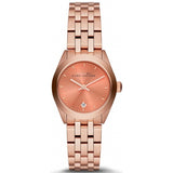 Marc Jacobs Peeker Pink Dial Rose Gold Stainless Steel Strap Watch for Women - MBM3377