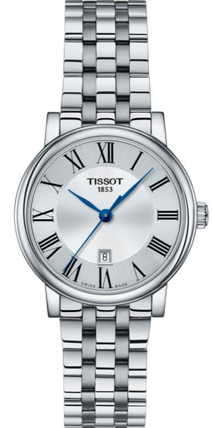 Tissot Carson Premium Lady Quartz Silver Dial Silver Steel Strap Watch For Women - T122.210.11.033.00