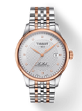 Tissot Le Locle Powermatic 80 Diamond Silver Dial Two Tone Steel Strap Watch For Men - T006.407.22.036.01