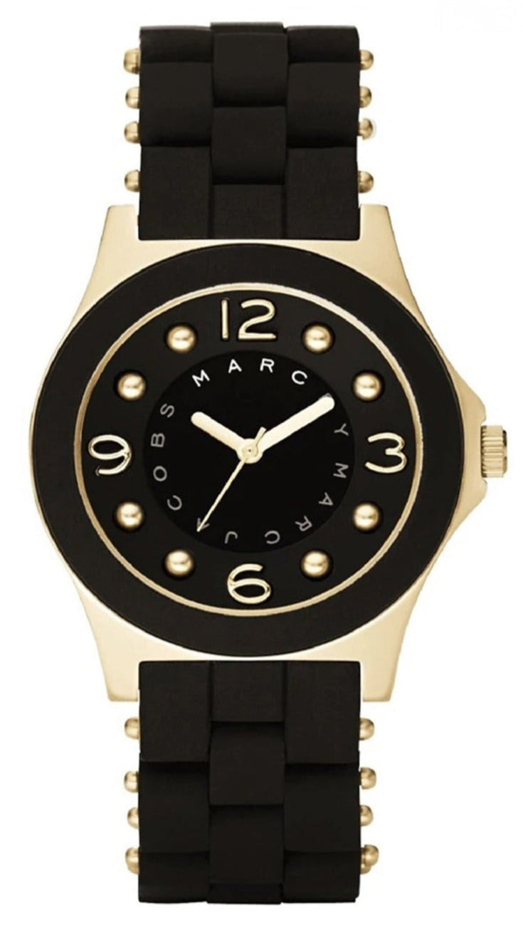 Marc Jacobs Pelly Black Dial Black Silicone Strap Watch for Marc Jacobs Pelly Black Dial Black Silicone Strap Watch for