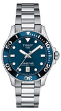 Tissot Seastar 1000 Lady Blue Dial Silver Steel Strap Watch For Women - T120.210.11.041.00