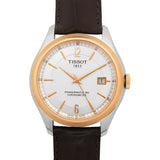 Tissot T Classic Ballade Powermatic 80 Lady Silver Dial Brown Leather Strap Watch For Women - T108.408.26.037.00