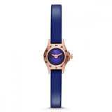 Marc Jacobs Blade Blue Dial Blue Leather Strap Watch for Women - MBM8641