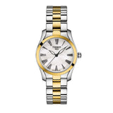 Tissot T Wave Lady White Mother of Pearl Dial Two Tone Steel Strap Watch For Women - T112. 210. 22. 113. 00