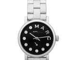 Marc Jacobs Blade Black Dial Silver Stainless Steel Strap Watch for Women - MBM8672