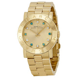 Marc Jacobs Amy Dexter Gold Dial Gold Stainless Steel Strap Watch for Women - MBM3215