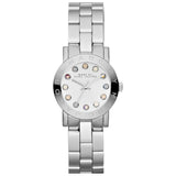 Marc Jacobs Amy White Dial Silver Stainless Steel Strap Watch for Women - MBM3217