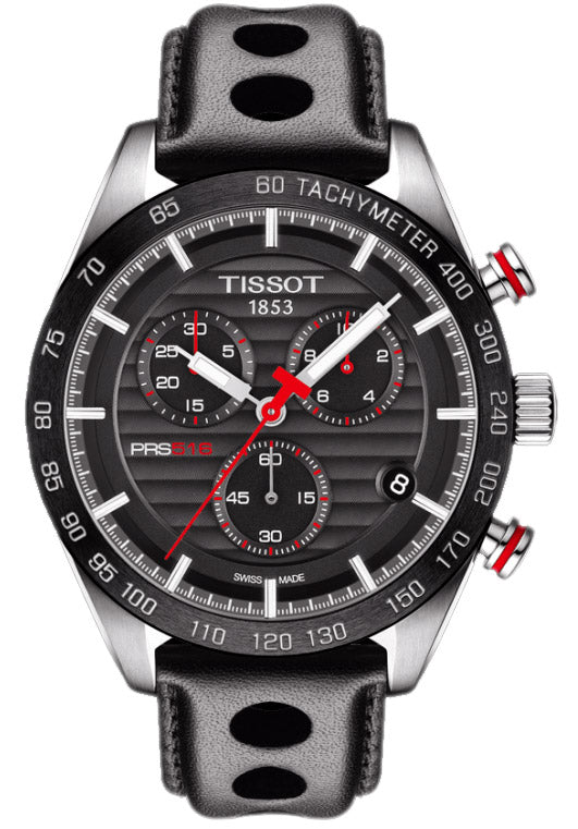 Tissot PRS 516 Chronograph Black Dial Watch For Men - T100.417.16.051.00