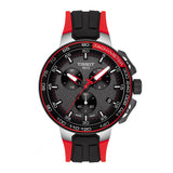 Tissot T Race Cycling Vuelta Black Dial Two Tone Rubber Strap Watch For Men - T111.417.37.441.01