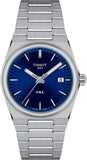 Tissot PRX Quartz Blue Dial Silver Steel Strap Watch For Men - T137.210.11.041.00