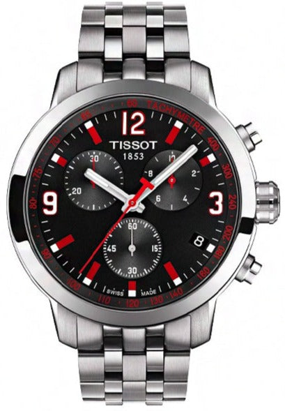 Tissot PRC 200 Asian Games Special Edition Black Dial Silver Steel