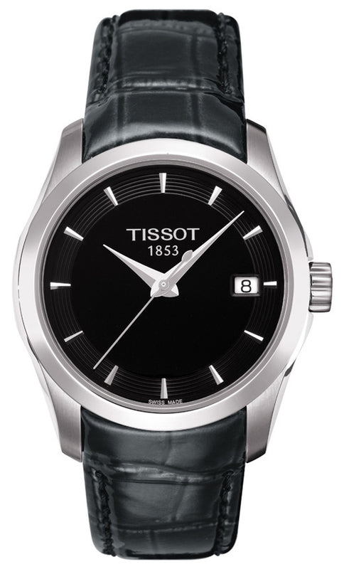 Tissot T Trend Couturier Black Dial Watch For Women - T035.210.16.051.00