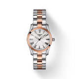 Tissot T Wave Mother of Pearl Dial Two Tone Steel Strap Watch For Women - T112.210.22.113.01