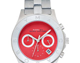 Marc Jacobs Blade Orange Dial Silver Stainless Steel Strap Watch for Women - MBM3306