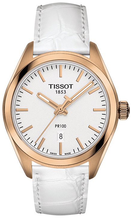 Tissot T Classic PR 100 Lady Silver Dial Watch For Women - T101.210.36.031.01