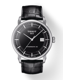 Tissot T Classic Luxury Black Dial Black Leather Strap Watch For Men - T086.407.16.051.00