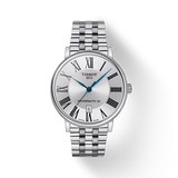 Tissot T Classic Carson Premium Powermatic 80 Silver Dial Silver Steel Strap Watch For Men - T122.407.11.033.00