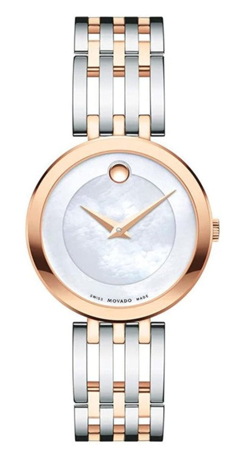 Movado Esperanza Mother of Pearl Dial Two Tone Steel Strap