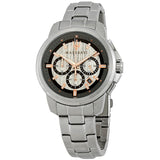 Maserati Successo Chronograph Silver Dial Silver Steel Strap Watch For Men - R8873621004