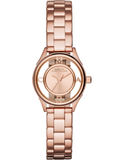 Marc Jacobs Tether Rose Gold Transparent Dial Rose Gold Stainless Steel Strap Watch for Women - MBM3417