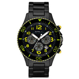 Marc Jacobs Rock Chronograph Black Dial Black Stainless Steel Strap Watch for Men - MBM5026