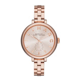 Marc Jacobs Sally Rose Gold Dial Stainless Steel Strap Watch for Women - MBM3364