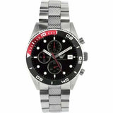 Emporio Armani Chronograph Black Dial Silver Stainless Steel Watch For Men - AR5855