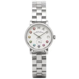 Marc Jacobs Baker Dexter White Dial SIlver Stainless Steel Strap Watch for Women - MBM3423