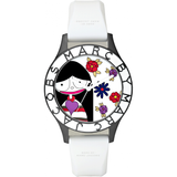 Marc Jacobs Miss Marc White Flower Dial White Silicone Strap Watch for Women - MBM5513