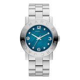 Marc Jacobs Amy Light Blue Dial Silver Stainless Steel Strap Watch for Women - MBM3272