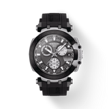 Tissot T Race Chronograph Anthracite Black Dial Black Rubber Strap Watch For Men - T115.417.27.061.00