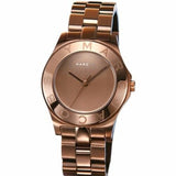 Marc Jacobs Amy Brown Dial Copper Steel Strap Watch for Women - MBM3128