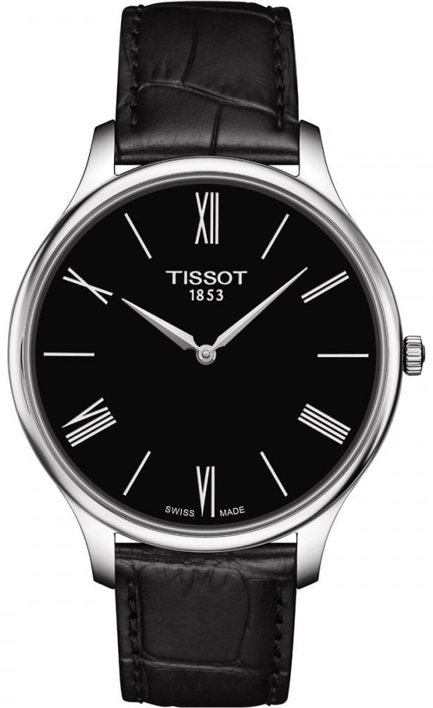 Tissot Classic Dream Black Dial Steel Quartz Watch, 42mm