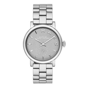 Marc Jacobs Baker Grey Dial Silver Stainless Steel Watch for Women - MBM8630