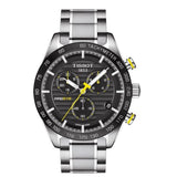 Tissot PRS 516 Chronograph Black Dial Silver Steel Strap Watch For Men - T100.417.11.051.00