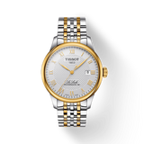 Tissot T Classic Le Locle Powermatic 80 Silver Dial Two Tone Steel Strap Watch For Men - T0064072203301