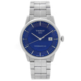 Tissot Luxury Powermatic 80 Blue Dial Silver Steel Strap Watch For Men - T086.407.11.041.00