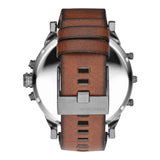 Diesel Mr Daddy 2.0 Black Dial Brown Leather Strap Watch For Men - DZ7332