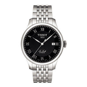 Tissot T Classic Le Locle Powermatic 80 Black Dial Silver Steel Strap Watch For Women - T41.1.483.53