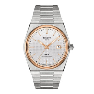 Tissot PRX Powermatic 80 Silver Dial Silver Steel Strap Watch For Men - T137.407.21.031.00