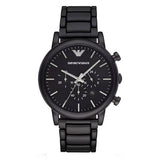 Emporio Armani Luigi Chronograph Black Dial Black Stainless Steel Watch For Men - AR1895