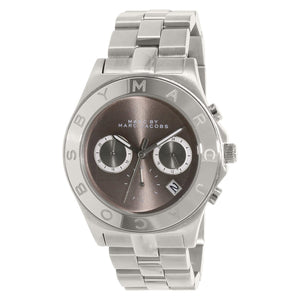 Marc Jacobs Blade Brown Dial Silver Stainless Steel Strap Watch - MBM8636